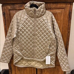 Athleta Whisper Metallic Quilted Jacket